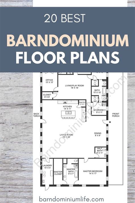 Top 20 Barndominium Floor Plans Barndominium Floor Plans
