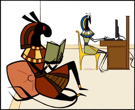 His name horus means the one far above and commonly known as heru or har by the greeks. Stick-Gods ~ Epithets of Thoth 4 | Egyptian mythology ...