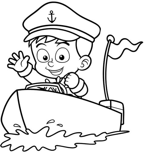 Desenhos De Pequeno Marinheiro Para Colorir E Imprimir Colorironline