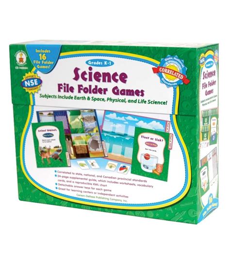 Science File Folder Games File Folder Game