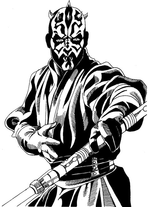 Darth Maul Coloring Pages Best Coloring Pages For Kids