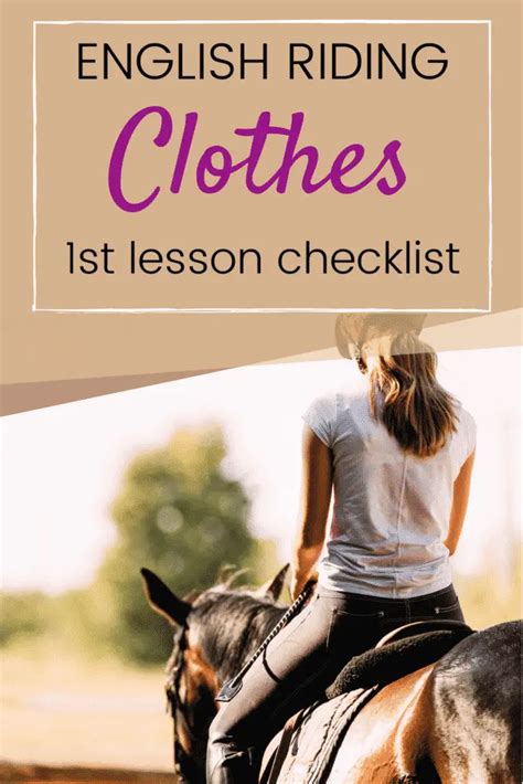 English Horseback Riding Clothes 1st Lesson Essential Checklist