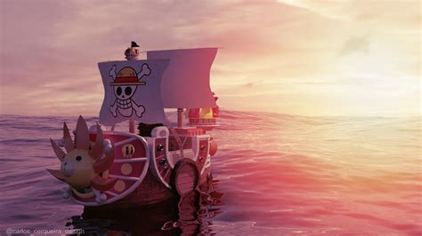 Thousand Sunny Render Nade In Blender Ronepiece