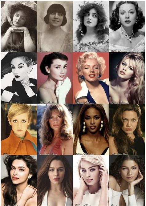 Many Different Pictures Of Women With Long Hair