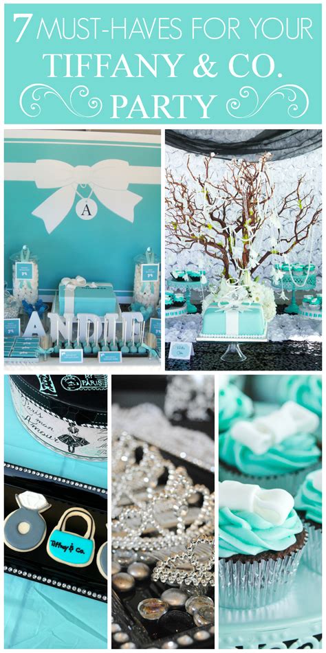Tiffany Co Inspired Themed Personalize Birthday Step And Repeat Backdrop Ubicaciondepersonas