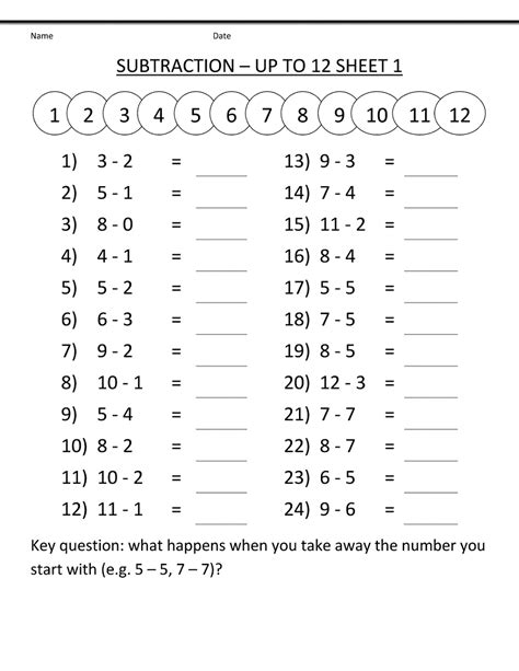 Worksheet Math For Grade 1