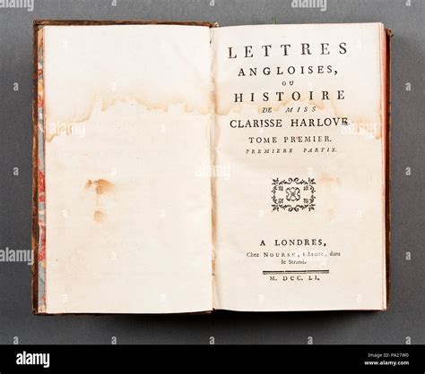 40 Boken Lettres Angloises Ou Histoire De Miss Clarisse Harlove Skoklosters Slott 86195