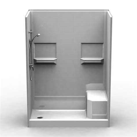 Curbed Shower - Four Piece 60x30 - 5