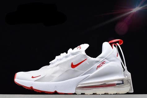 Nike Air Max 270 White University Red Running Shoes Aq8050 102 Sepjoy