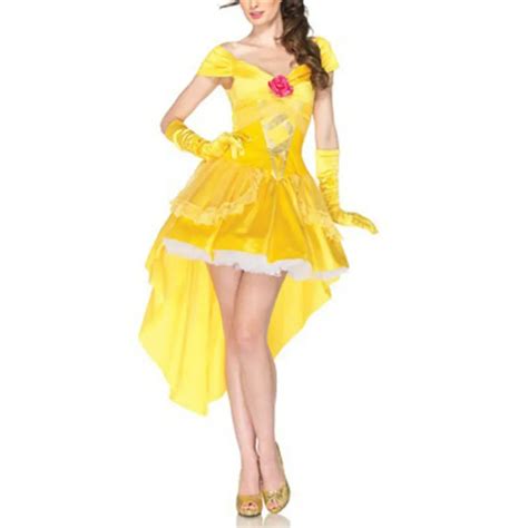 Cfyh 2018 New Adult Halloween Dresses Snow White Cosplay Princess Belle Costume Sexy Female