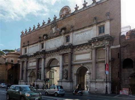 Porta Del Popolo Brama Miejska Historią I Sztuką Przeniknięta Rzym
