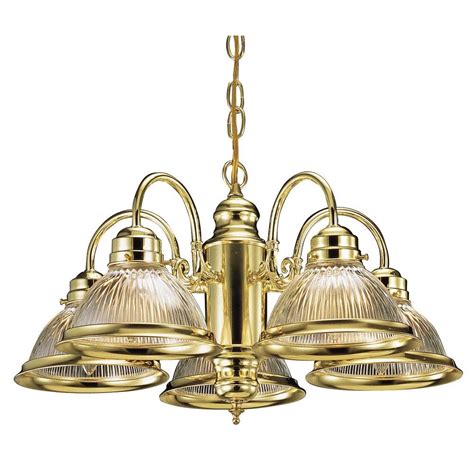 Design House Millbridge 5 Light Polished Brass Chandelier 500546 The