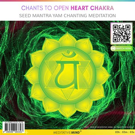 CHANTS TO OPEN HEART CHAKRA Seed Mantra YAM Chanting Meditation