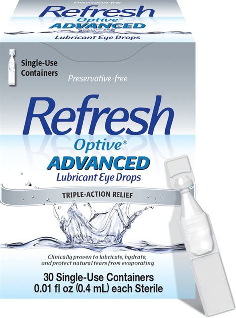 Buy Refresh Optive Advanced Lubricant Eye Drops Preservative Free
