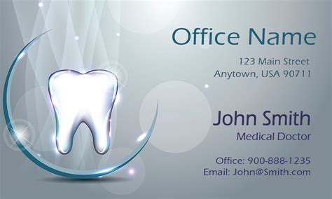 Business card for dentist or dental institute. Vivid 3D Dental Theme Dentist Business Card - Design #301421