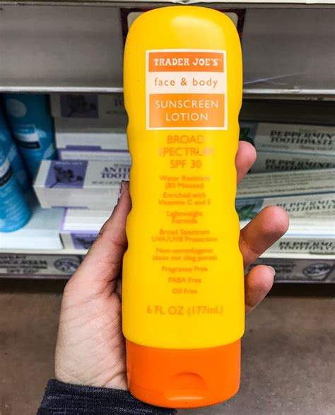 Trader Joes Face And Body Sunscreen Lotion 6 Best Beauty Products