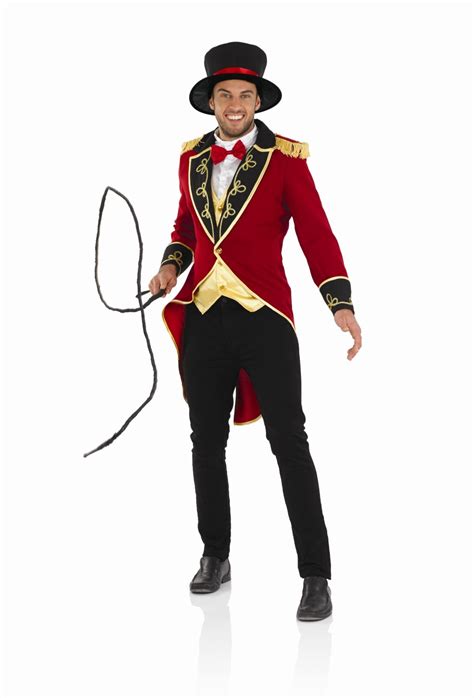 Mens Ringmaster Costume For Circus Fancy Dress Adults Male Ebay