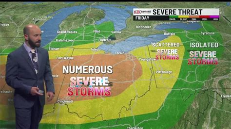 Friday Morning Update On Todays Risk For Strong To Severe Storms Wytv