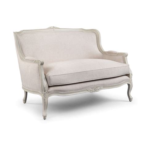 Louis French Inspired Upholstered Sofa French Sofas Painted French