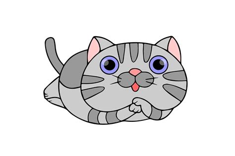 Katze Graue Cartoon Katze Kostenloses Bild Auf Pixabay