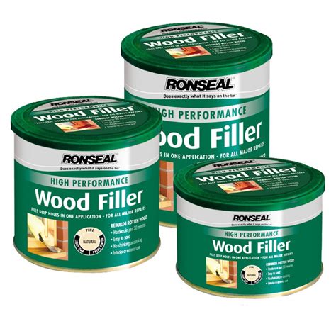 Ronseal 2 Part High Performance Wood Filler 550g Natural Ref 35304