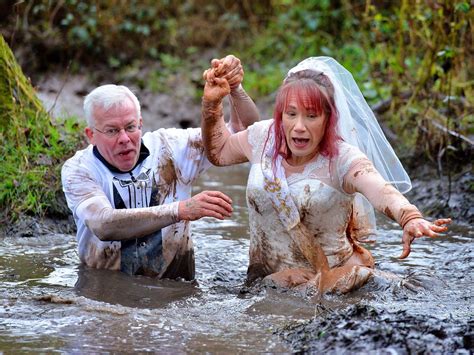 Watch A Match Made In Mud As Happy Couple Join In Fun Run Shropshire