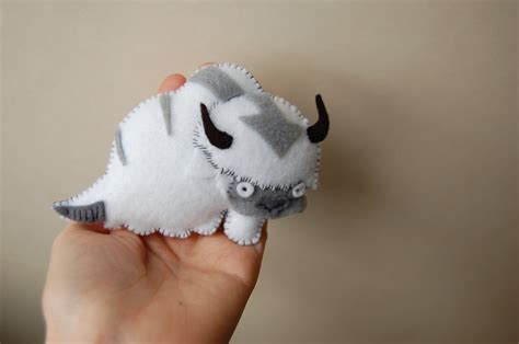 Appa The Flying Bison From Avatar The Last Airbender Cute Felt Etsy
