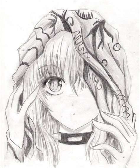 Anime Girl Pencil Sketch Anime Sketch Pinterest