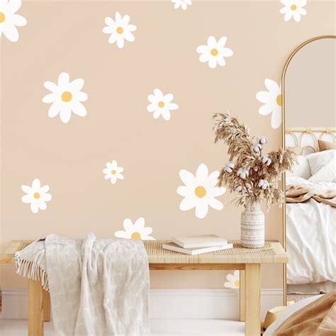 Flower Wall Stickers Etsy