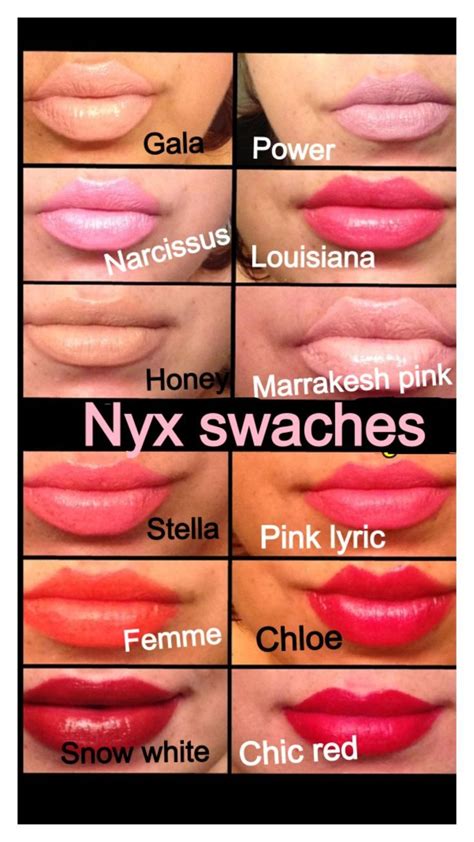 As long as matte lip finish became that popular, nyx has added numerous matte lipsticks to their selection. NYX Matte Lipstick Swatches....couldn't find any of these ...