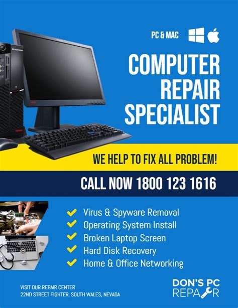 Computer Repair Flyer Computer Repair Computer Repair Services Computer