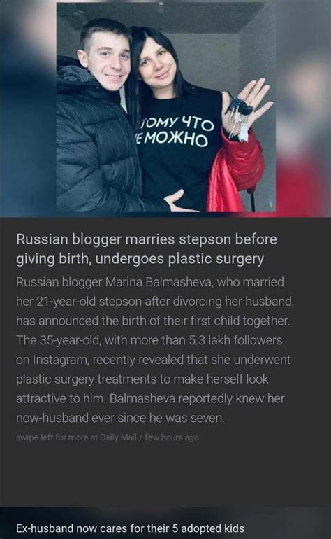 Russian Influencer Marries Stepson Before Giving Birth To Their First My Xxx Hot Girl