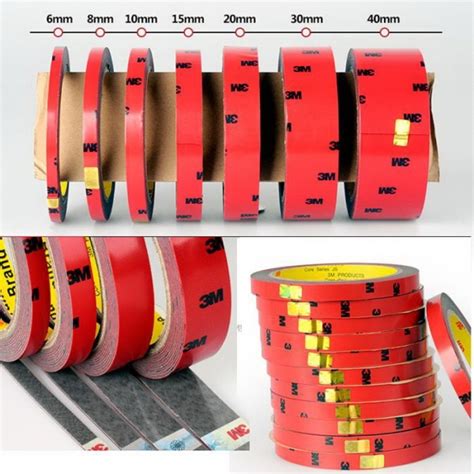 Ultra Strong Permanent Double Sided Adhesive Tape Roll For Auto 10mm3m
