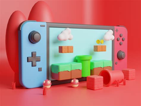 3d Nintendo Switch Illustration By Restu Adyatma On Dribbble