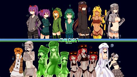 I Want This On A Poster Minecraft Anime Minecraft Anime Girls