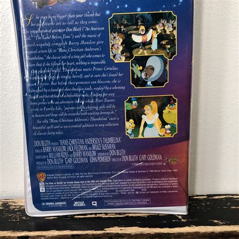 Thumbelina Vhs Warner Brothers Ebay Hot Sex Picture