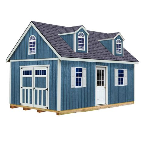 Best Barns Hampton 12 Ft W X 16 Ft D Wood Storage Shed Kit With Floor