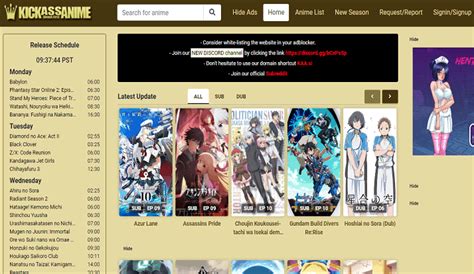 Kickassanime Watch Anime Online Dubbed Subbed Best Similar Sites