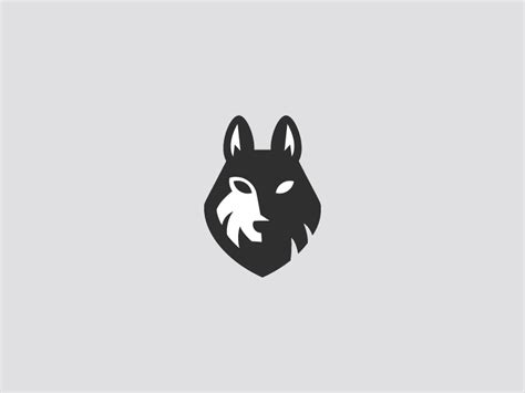 Simple Wolf Logo Logodix