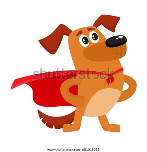 Cute Brown Funny Dog Puppy Character Stock Vector Royalty Free 681018253