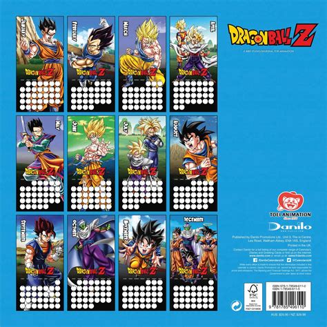 The initial manga, written and illustrated by toriyama, was serialized in weekly shōnen jump from 1984 to 1995, with the 519 individual chapters collected into 42 tankōbon volumes by its publisher shueisha. Dragon Ball Z Calendar 2020 | Month Calendar Printable