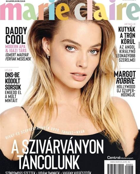 Margot Robbie On The Cover Of Marie Claire Magazine Hungary February