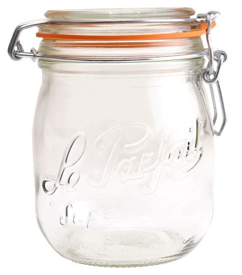 Le Parfait Sealed Glass Storage Preserving Jars In All Sizes With Rubber Seals Ebay