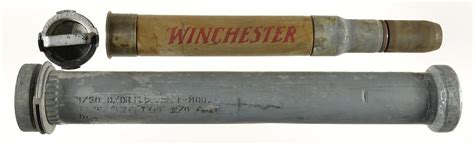Winchester Dummy Artillery Shell With Original Aluminum Case Rock