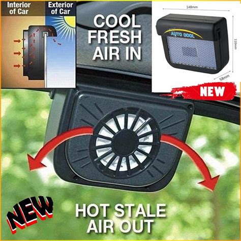 Newest Solar Sun Power Car Auto Fan Air Vent Cool Cooler Ventilation