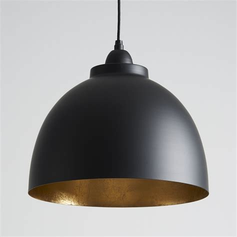 Black And Gold Pendant Light By Horsfall And Wright Industriële