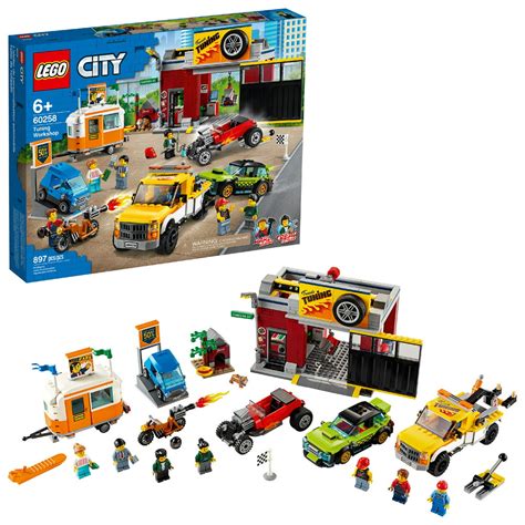 Lego City Tuning Workshop Toy Car Garage 60258 Cool Vehicle Building