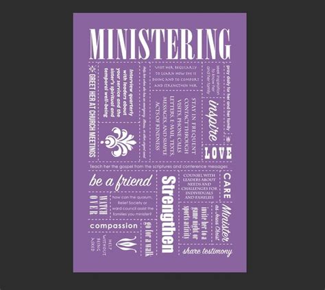 Ministering As The Savior Does Handout Reminder Bookmark Printable