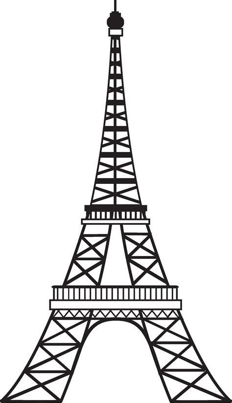 Eiffel Tower Drawing Outline At Explore Collection