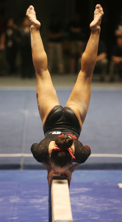 Utah Gymnasts Trying To Regain Their Balance On Beam The Salt Lake
